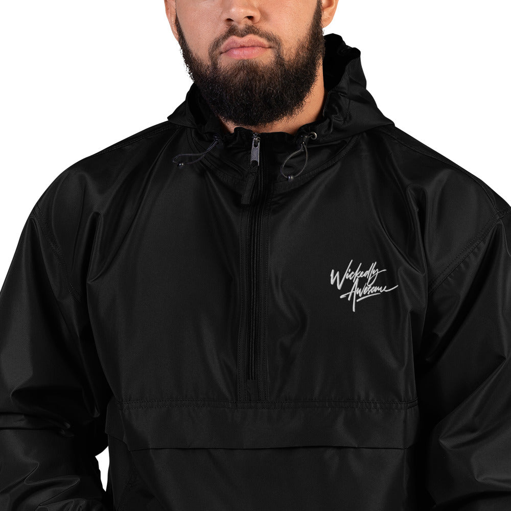 Wickedly Awesome Embroidered Champion Packable Jacket