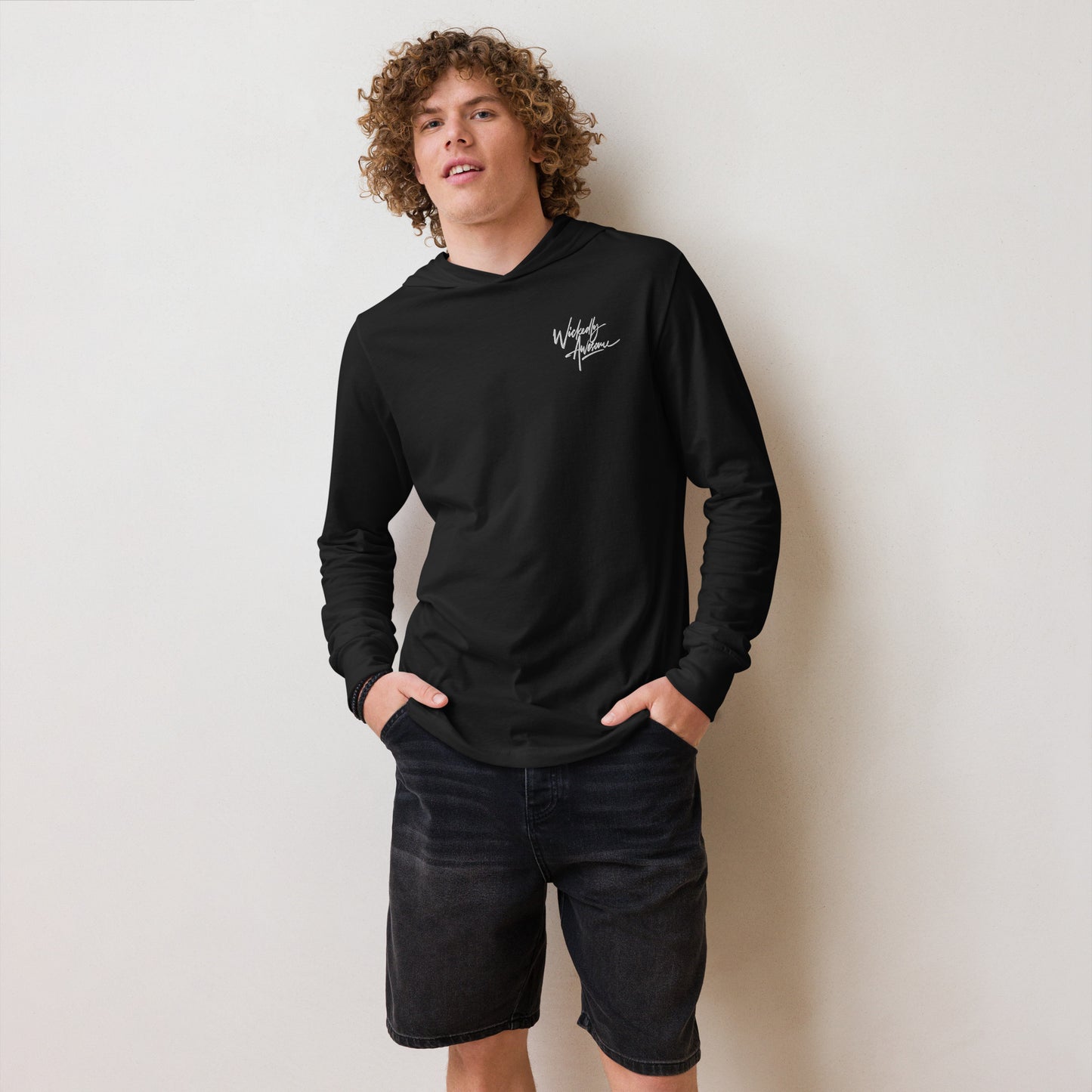 Wickedly Awesome Hooded long-sleeve tee