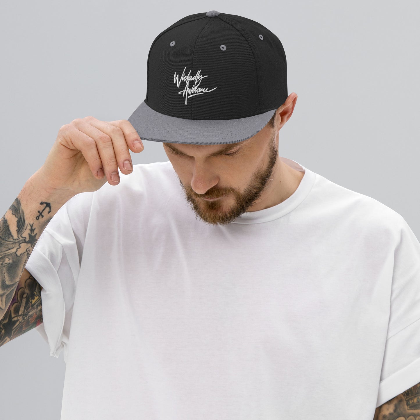 Wickedly Awesome. Snapback Hat