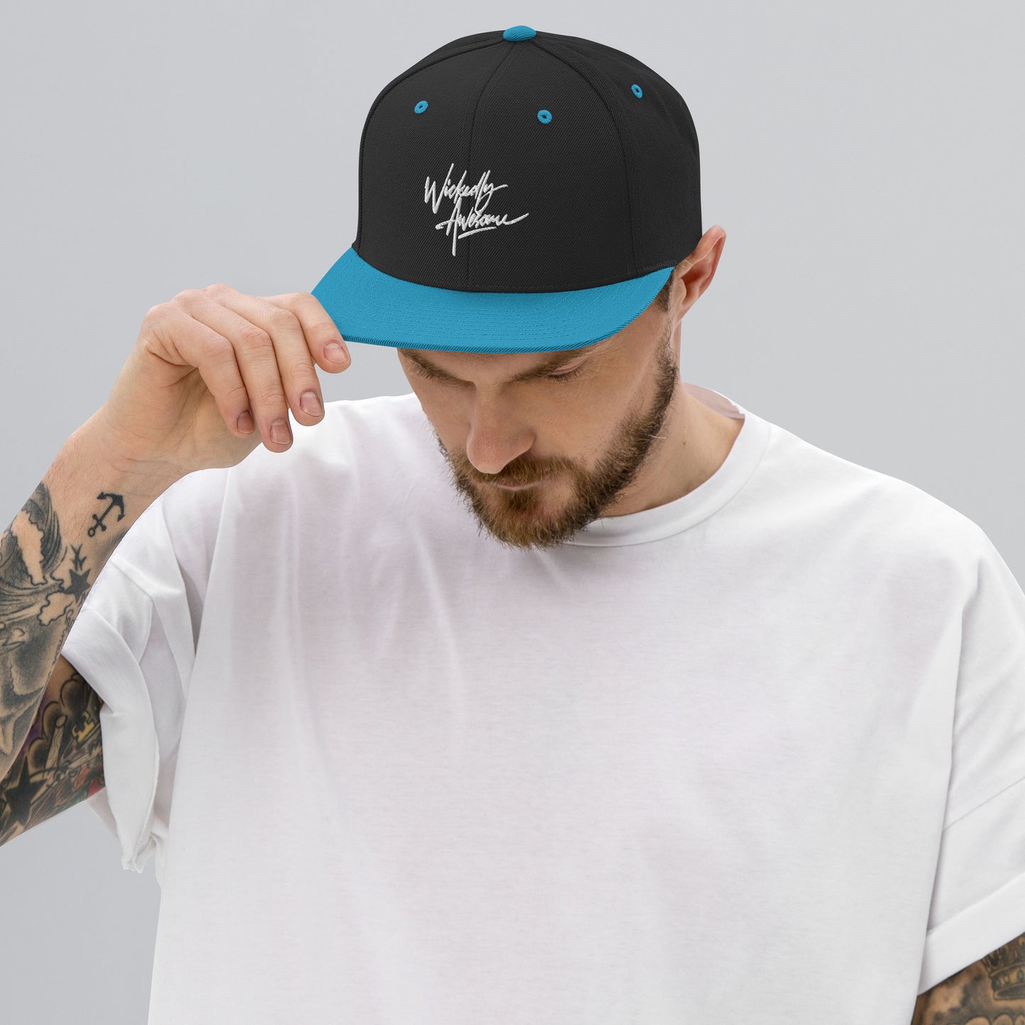 Wickedly Awesome. Snapback Hat