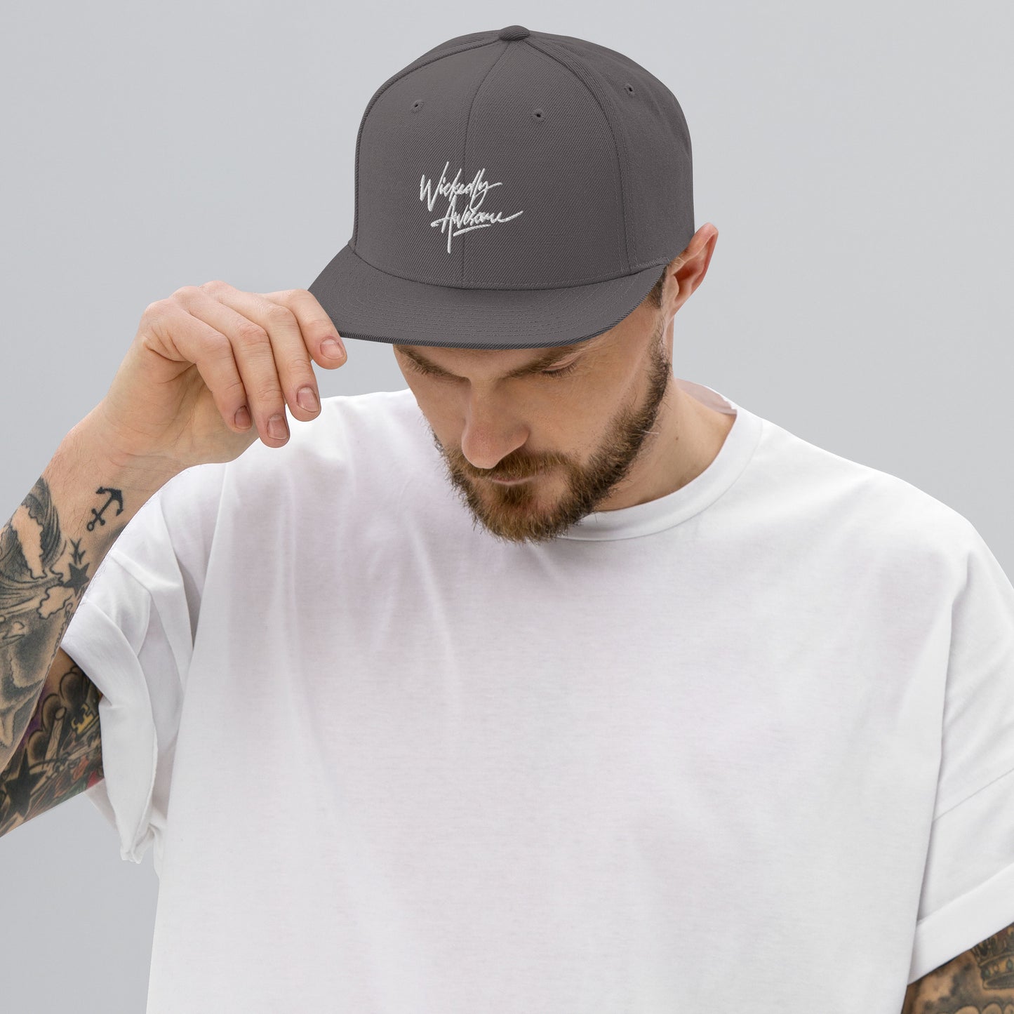 Wickedly Awesome. Snapback Hat