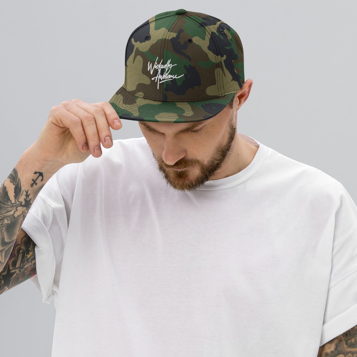 Wickedly Awesome. Snapback Hat