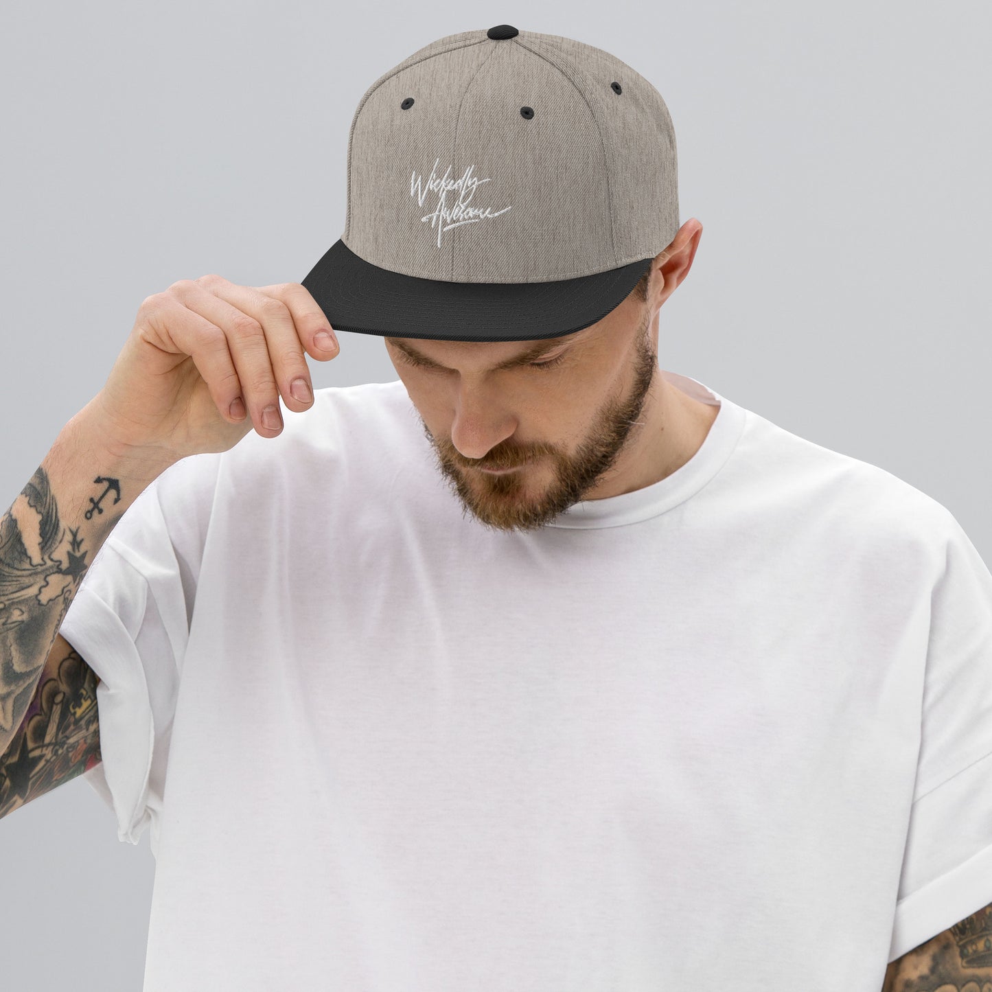 Wickedly Awesome. Snapback Hat