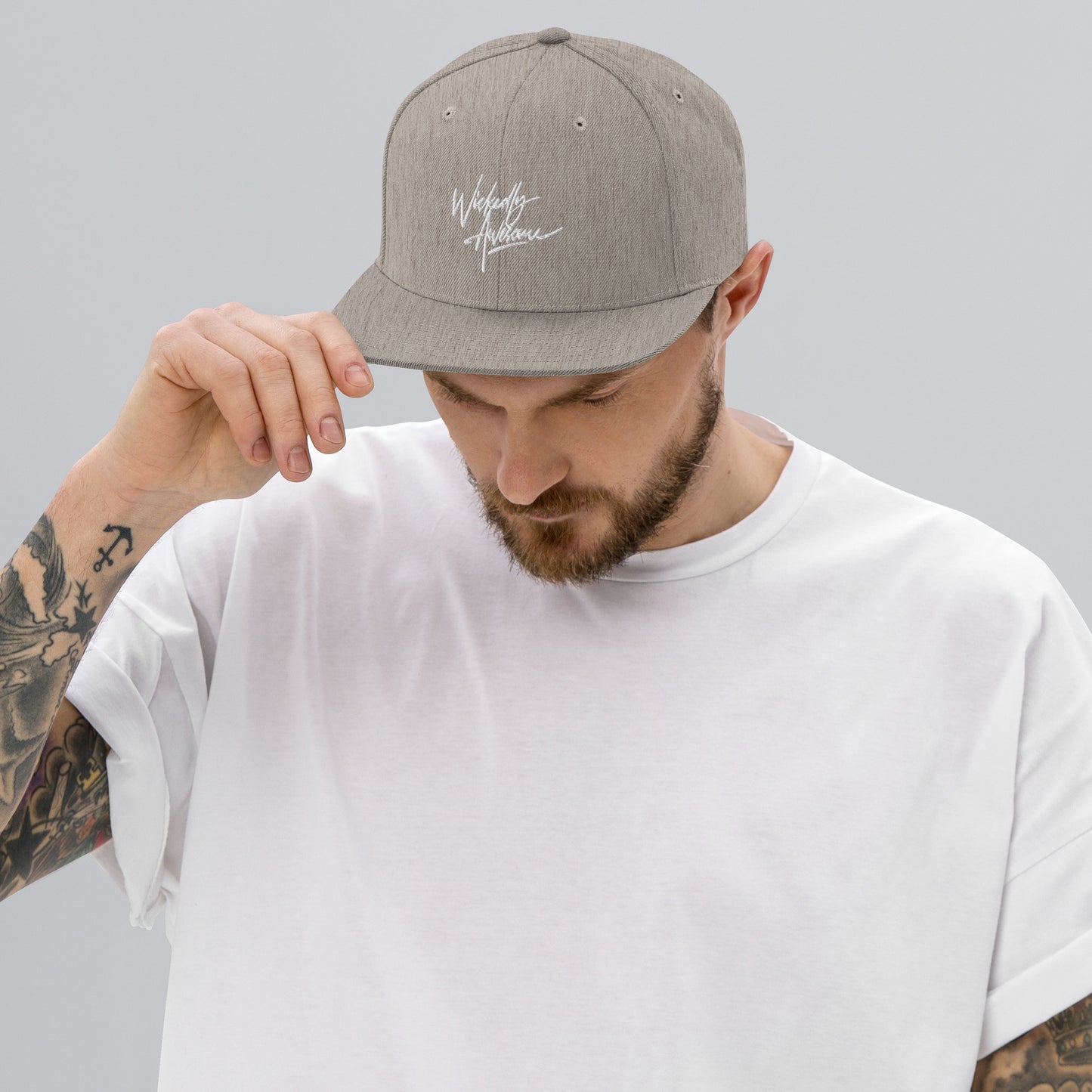 Wickedly Awesome. Snapback Hat