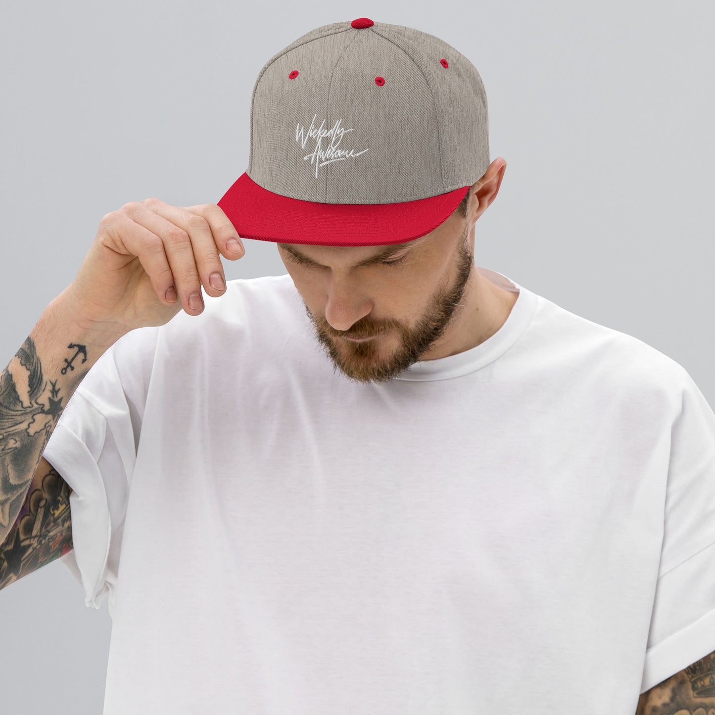 Wickedly Awesome. Snapback Hat