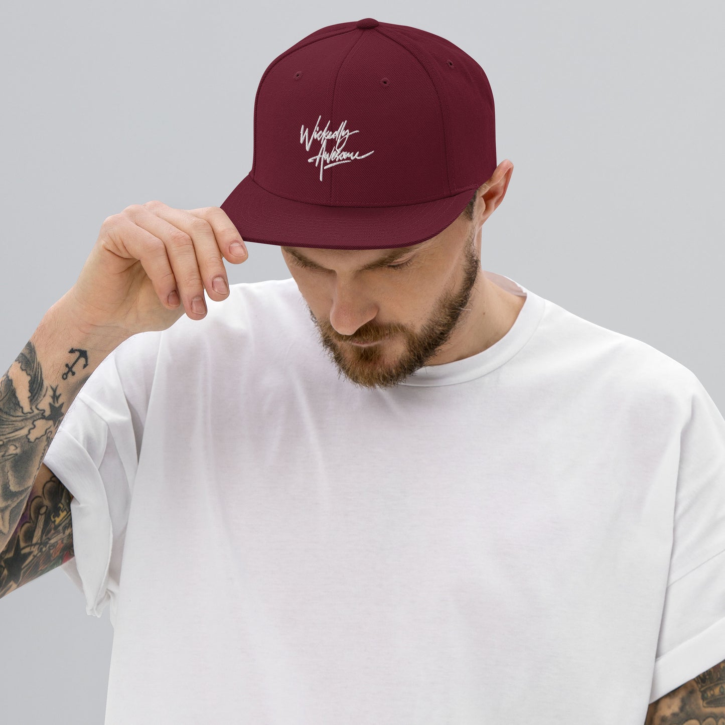 Wickedly Awesome. Snapback Hat