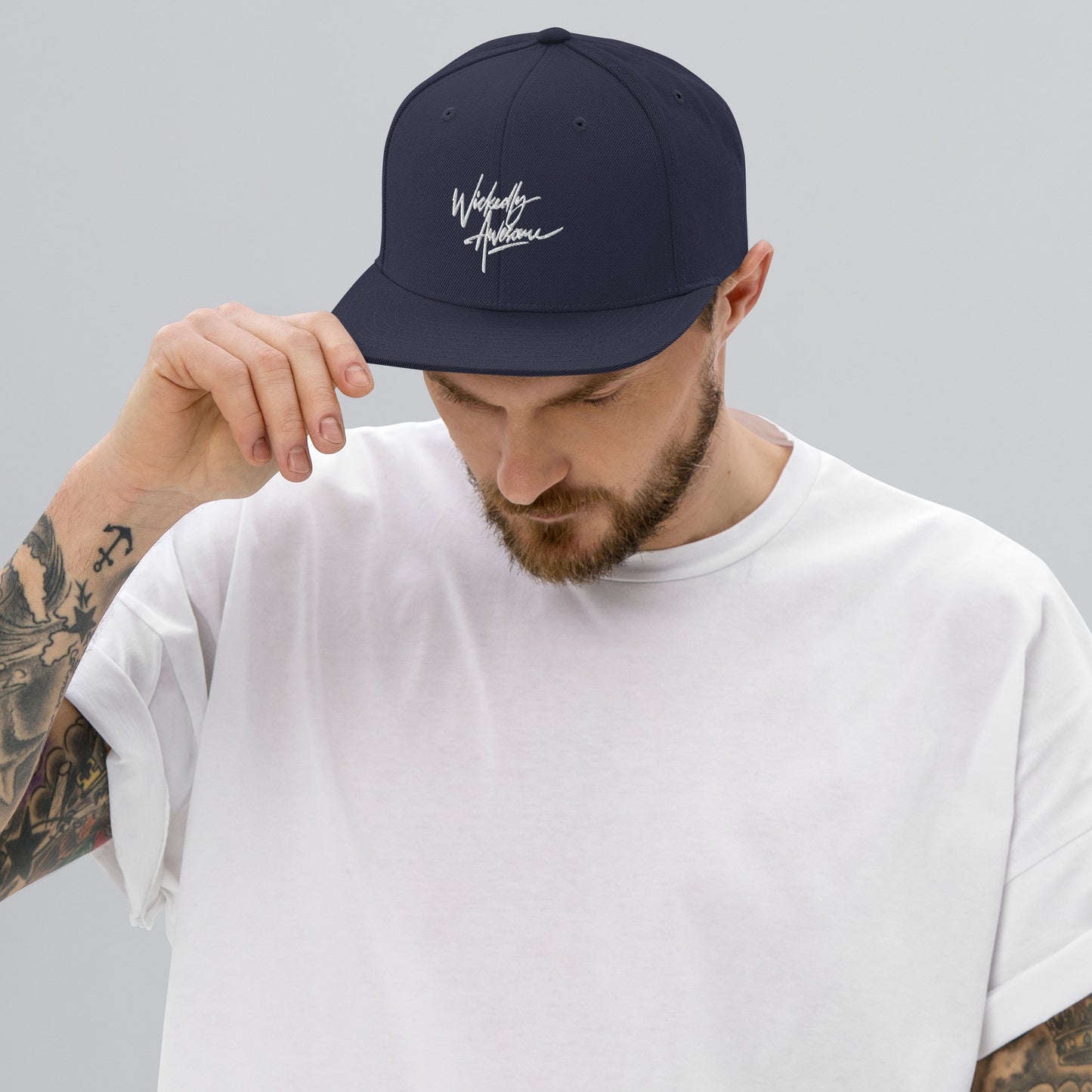 Wickedly Awesome. Snapback Hat