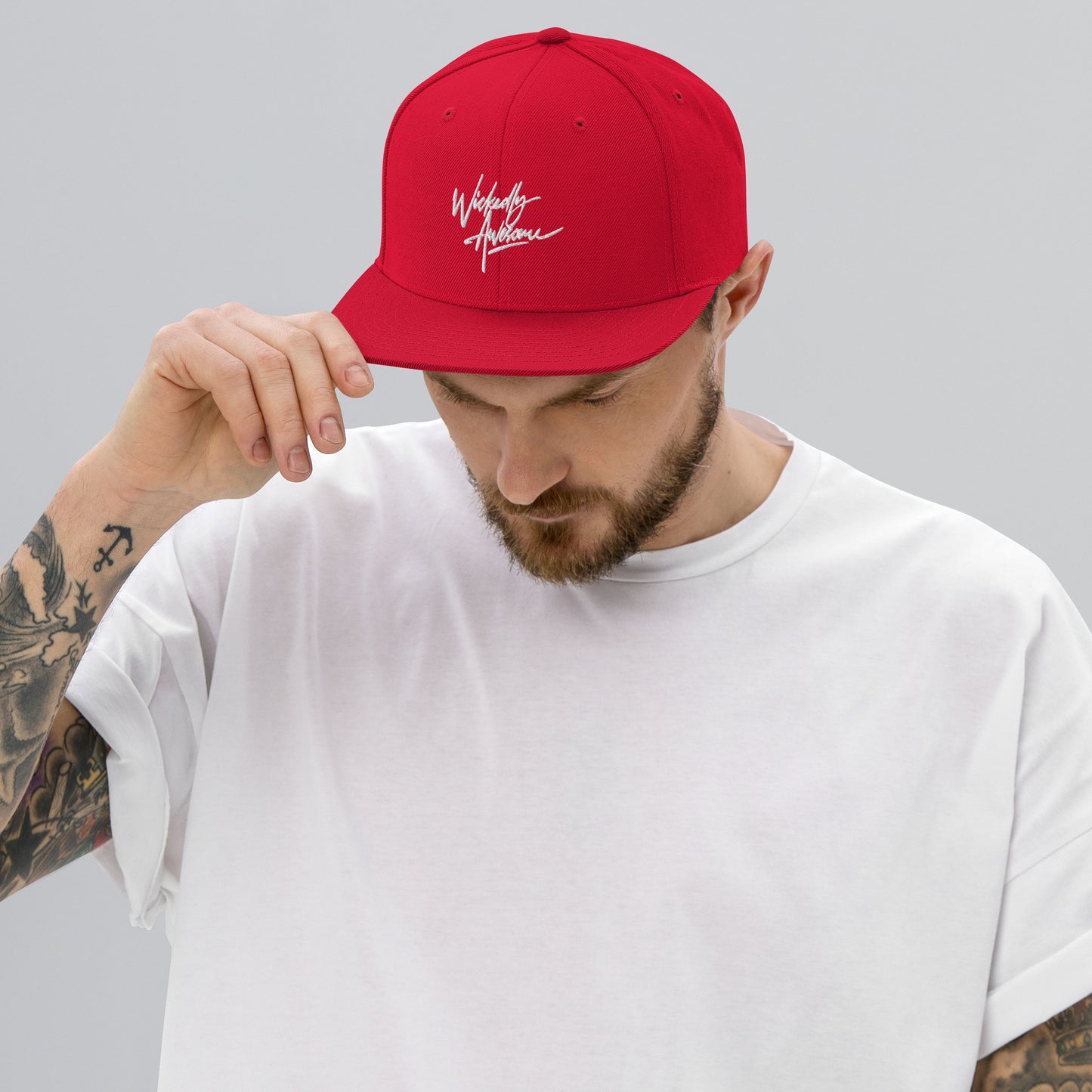 Wickedly Awesome. Snapback Hat