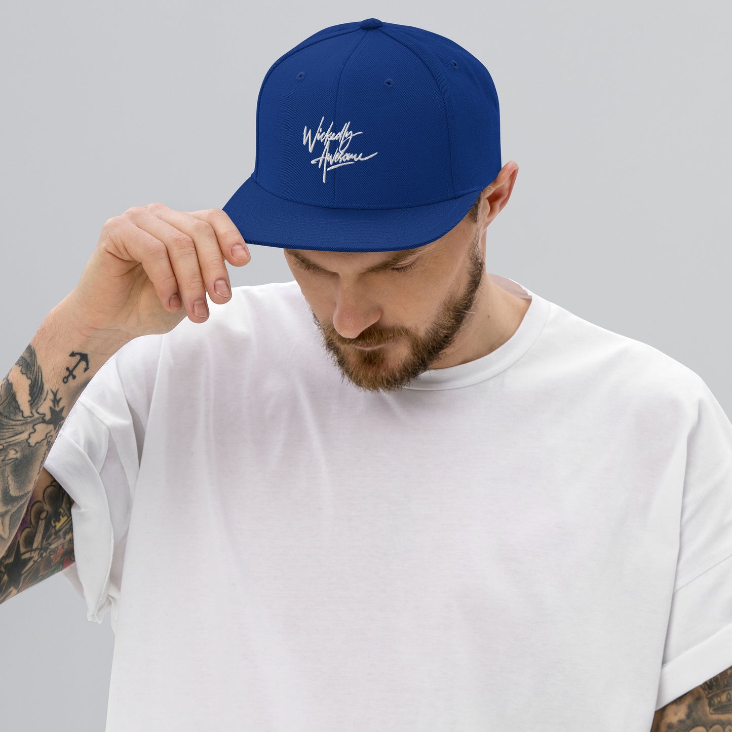 Wickedly Awesome. Snapback Hat