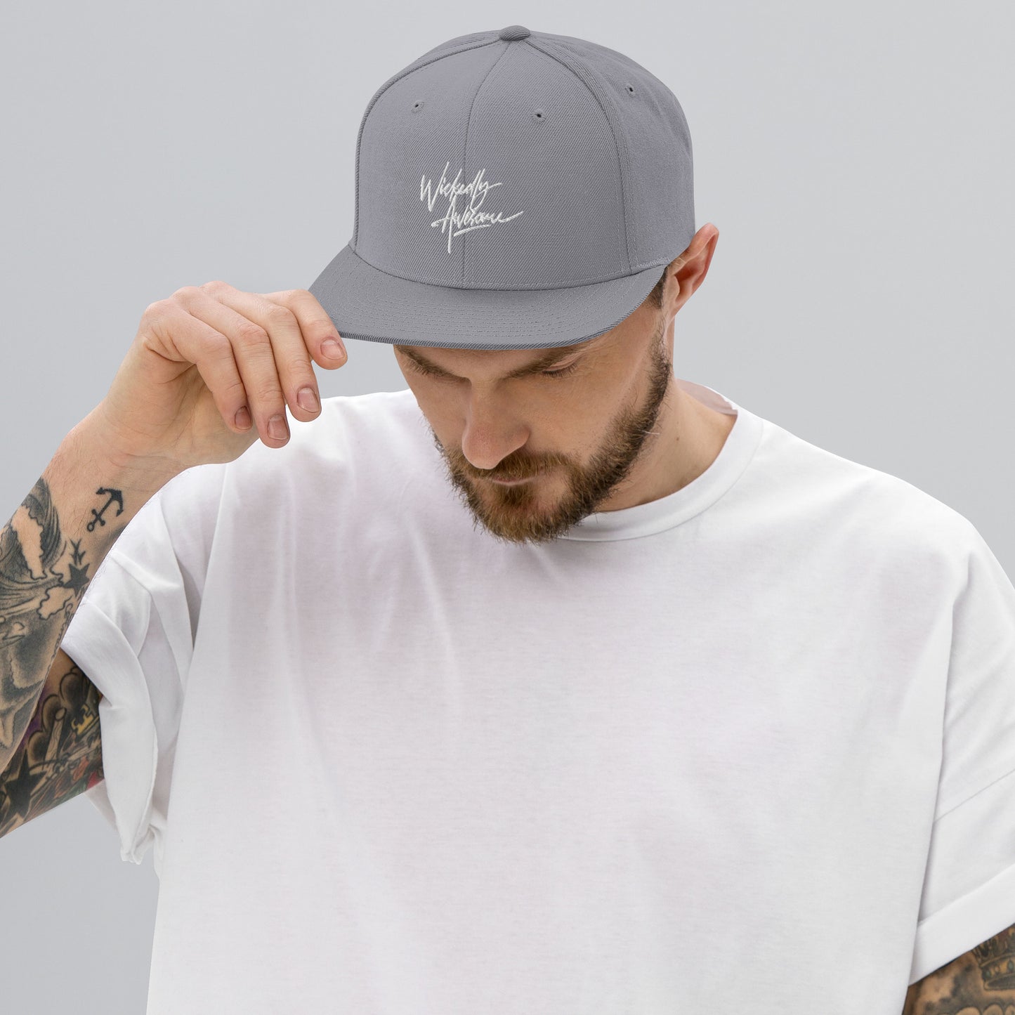 Wickedly Awesome. Snapback Hat