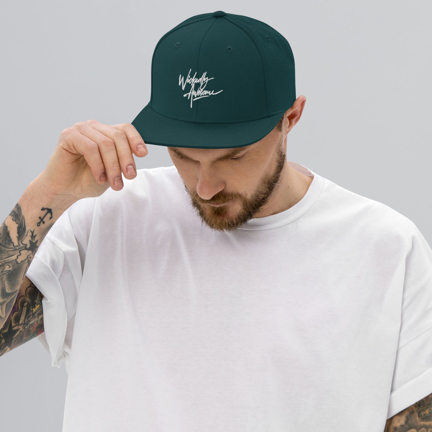 Wickedly Awesome. Snapback Hat