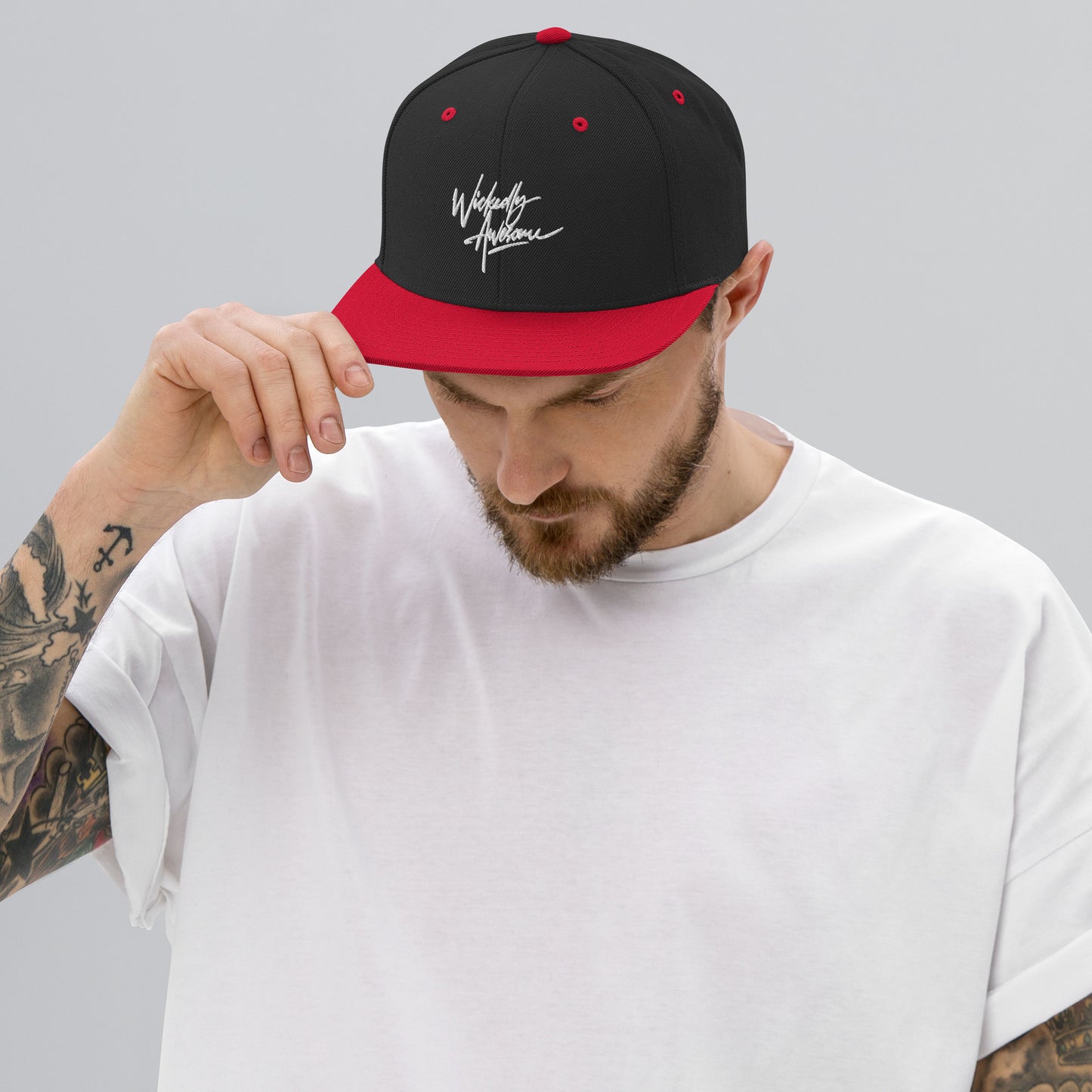 Wickedly Awesome. Snapback Hat